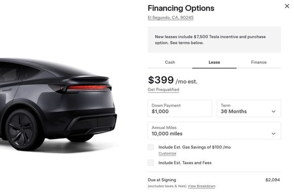 2026 Tesla Model Y $399/mo Lease Is The Cheapest One Yet - CarsDirect