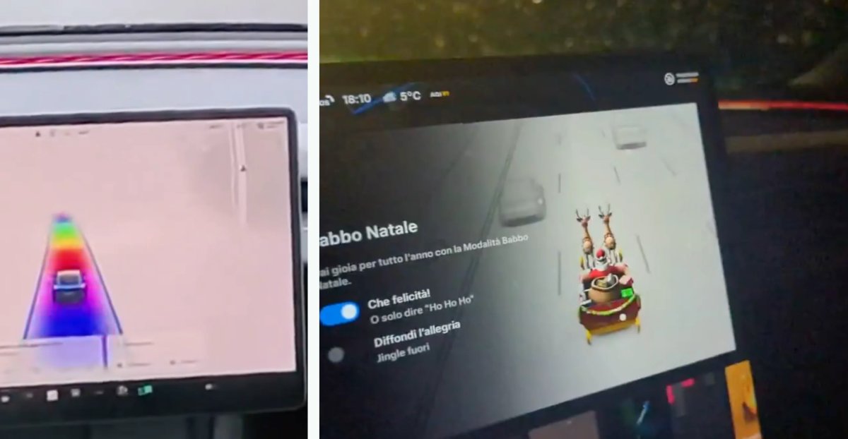 Tesla Updates Santa Mode & Rainbow Road to Use Ambient Lighting ...