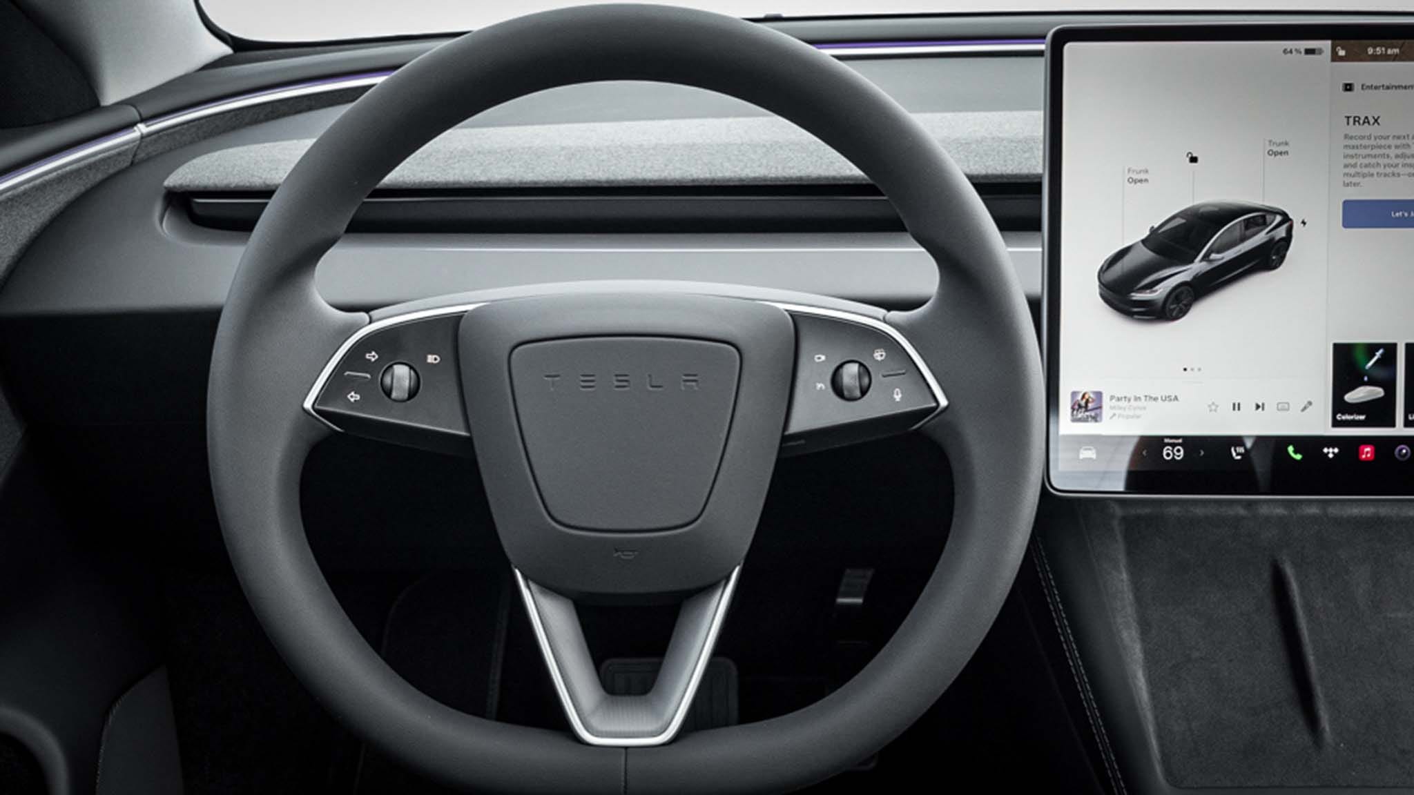 Stalkless Talk: Using the Model 3's New Tesla Steering Wheel
