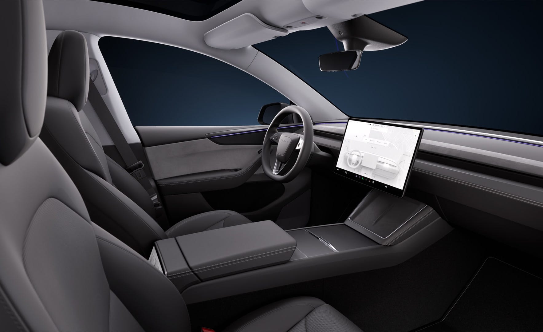View Interior Photos of the 2025 Tesla Model Y